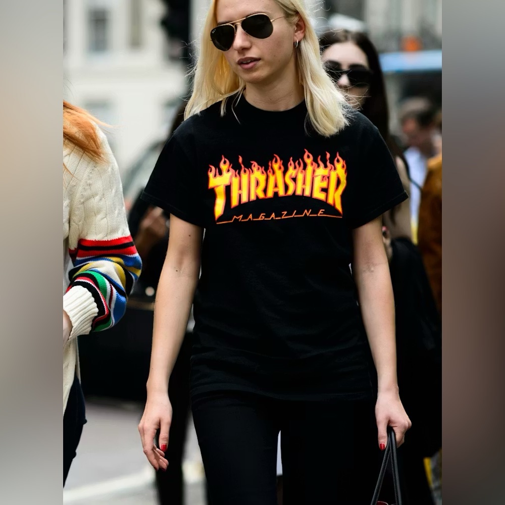 Thrasher medium Black Graphic T-Shirt